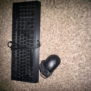 Razer Black Gaming Keyboard and Mouse